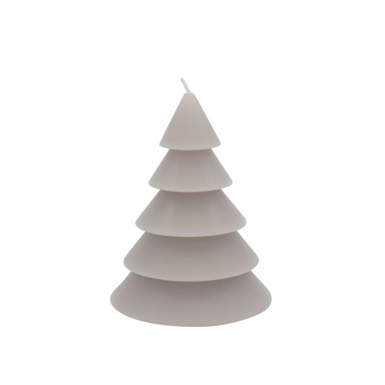 Kaars Kerstboom Thomas 12cm-lichtgrijs