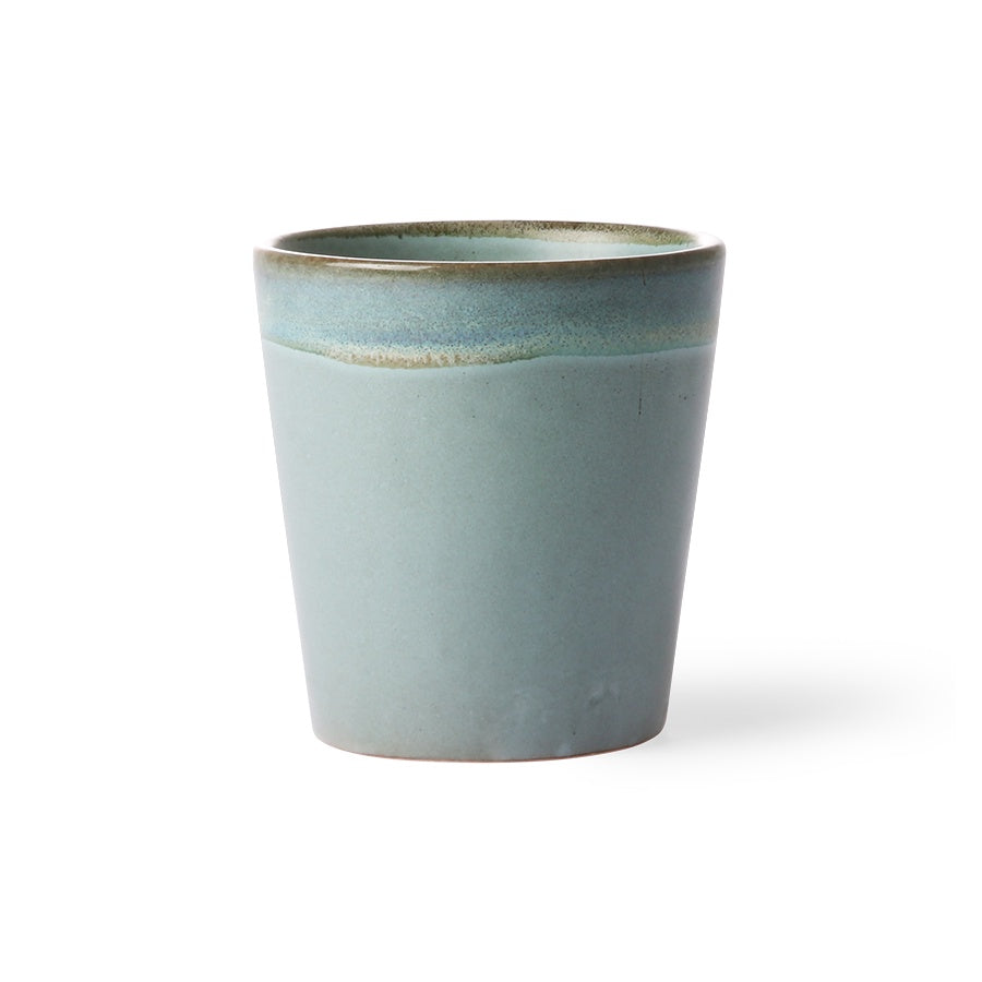 70s ceramics: Coffee Mug-moss