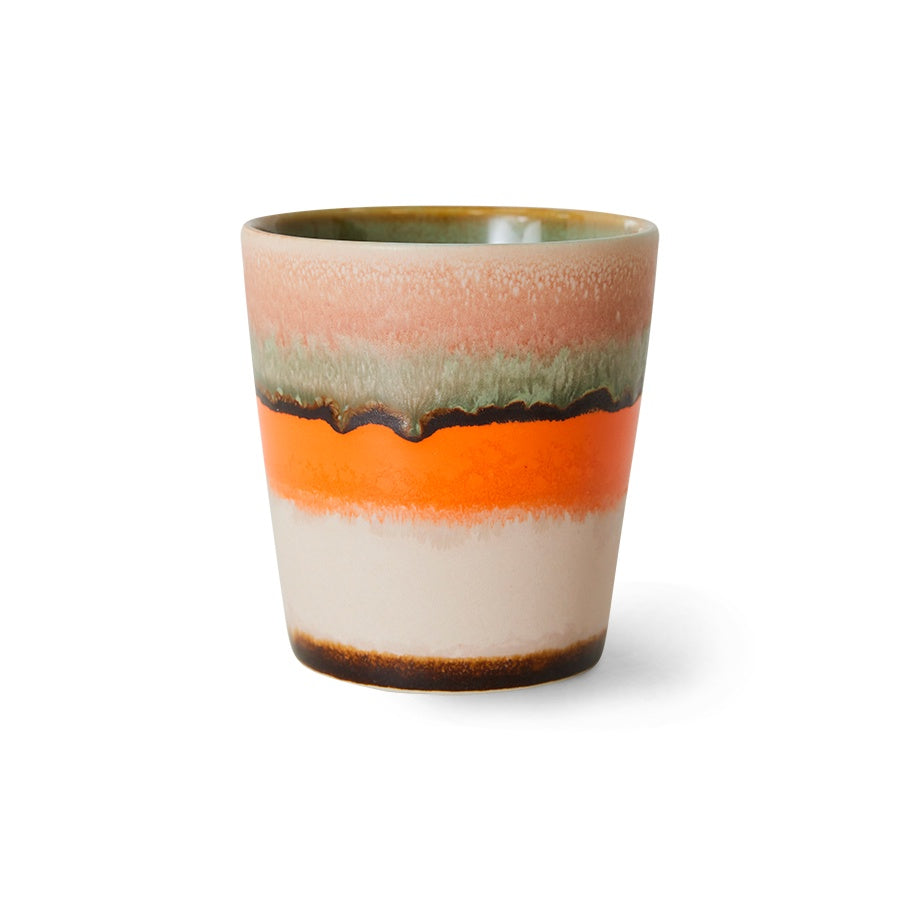 70s ceramics: Coffee Mug-burst