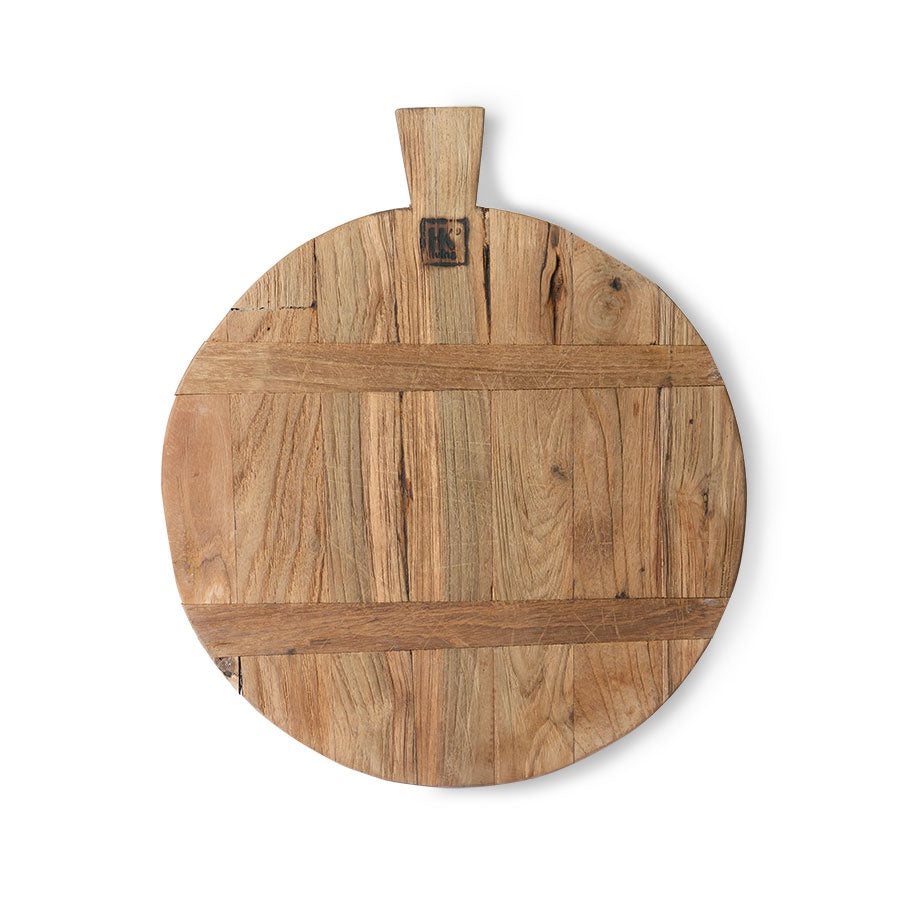 Bread Board Reclaimed Teak Round-wood