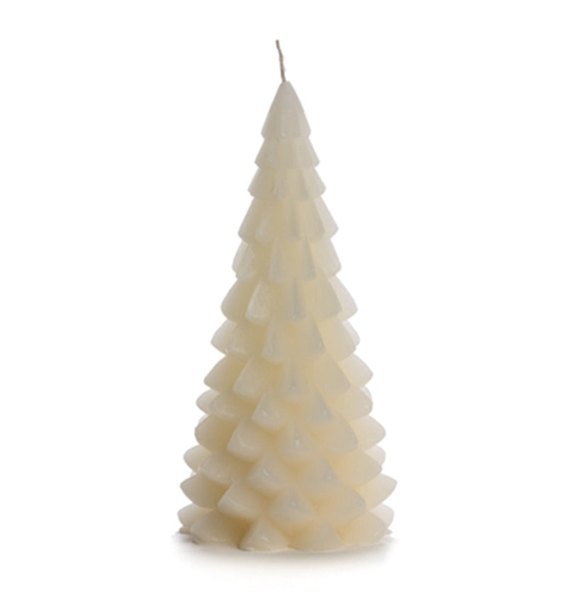 Xmas Tree Candle 10x20cm-vanilla