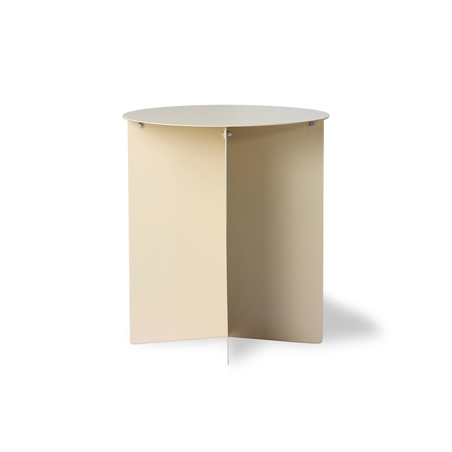 Side Table Metal Round 40x45cm-cream