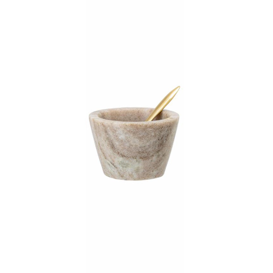 Rosamynthe Salt Jar with spoon-sand marble