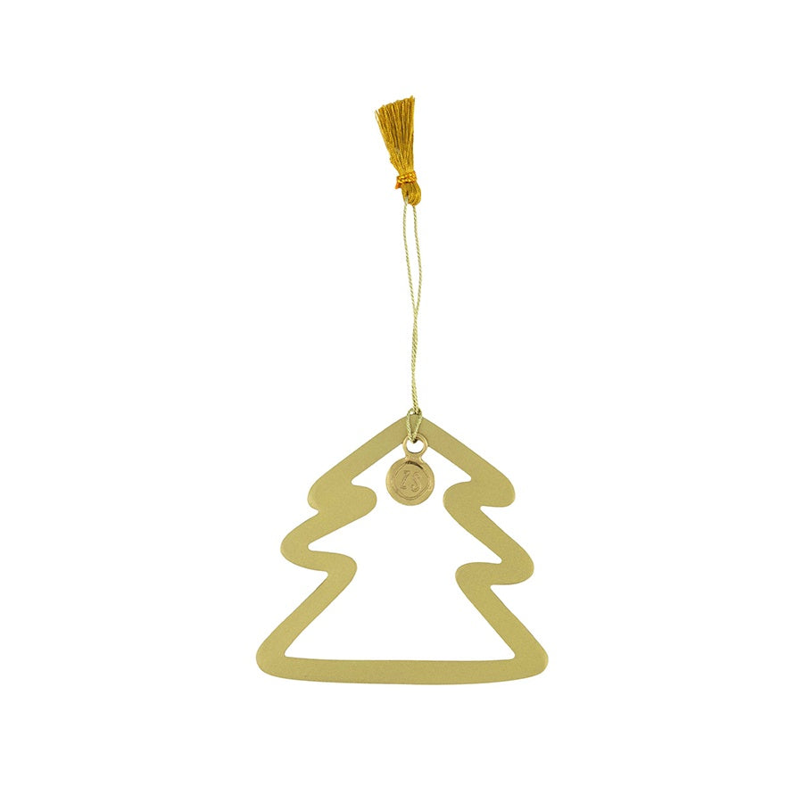 Kerst Hanger metaal Rond Kerstboom-goud