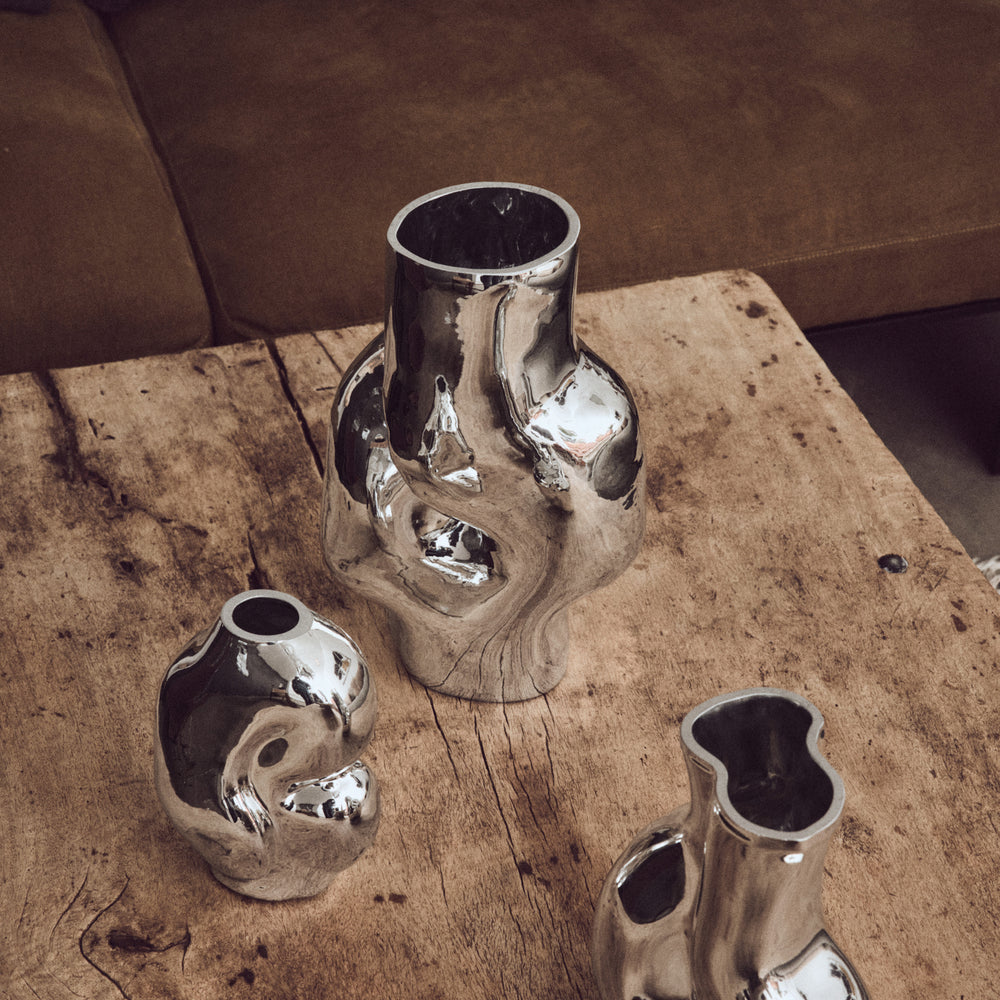 
                      
                        Vase Gleam Glass High-chrome silver
                      
                    
