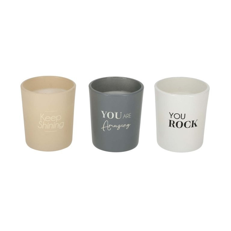 Kaarsen Set met Complimenten-soft vibes