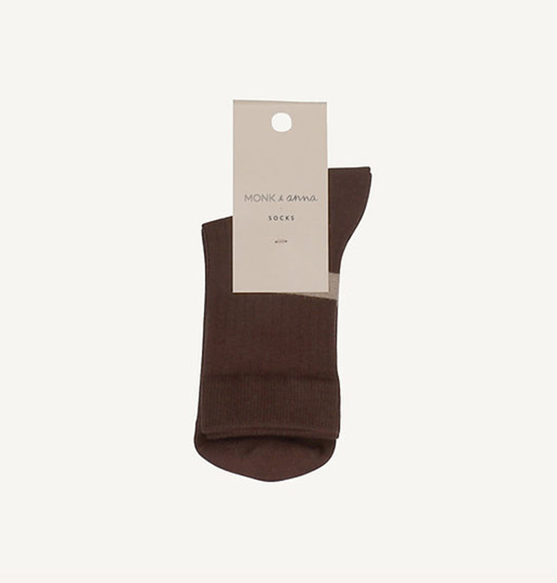 Socks WOMAN Graphic Shape-dark wood