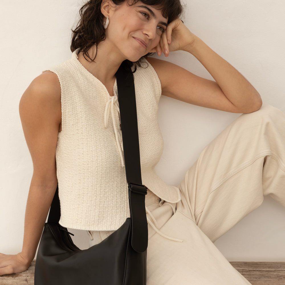 Handtas Umi Shopper Cross Body-black