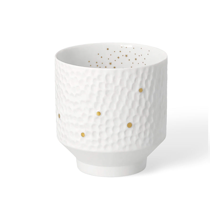 Theelichthouder Stars-wit