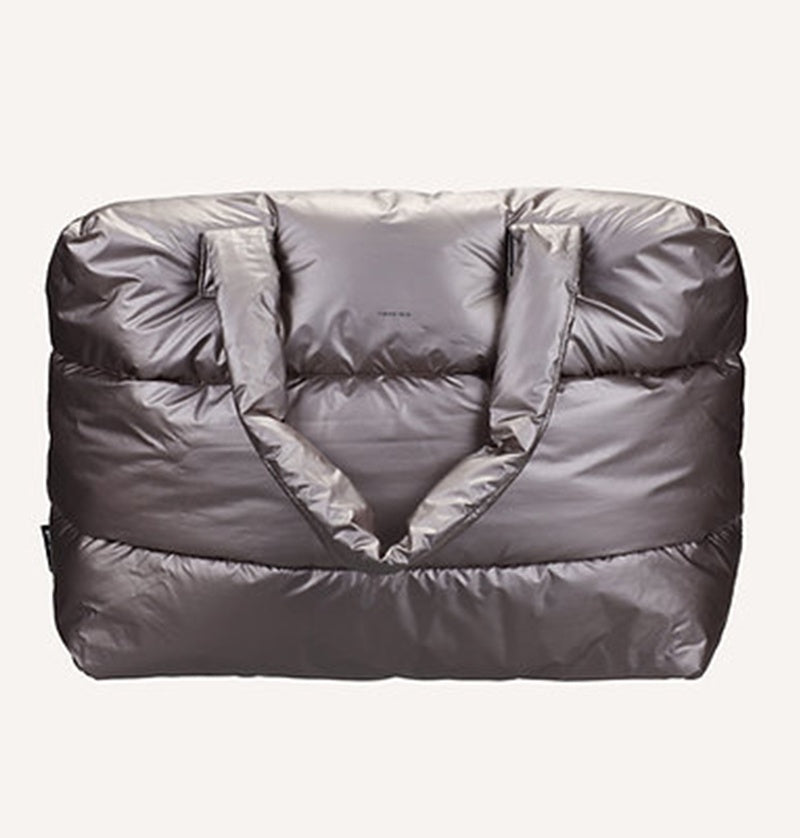 CAMILL Big Puffy Weekend Bag-greige gold