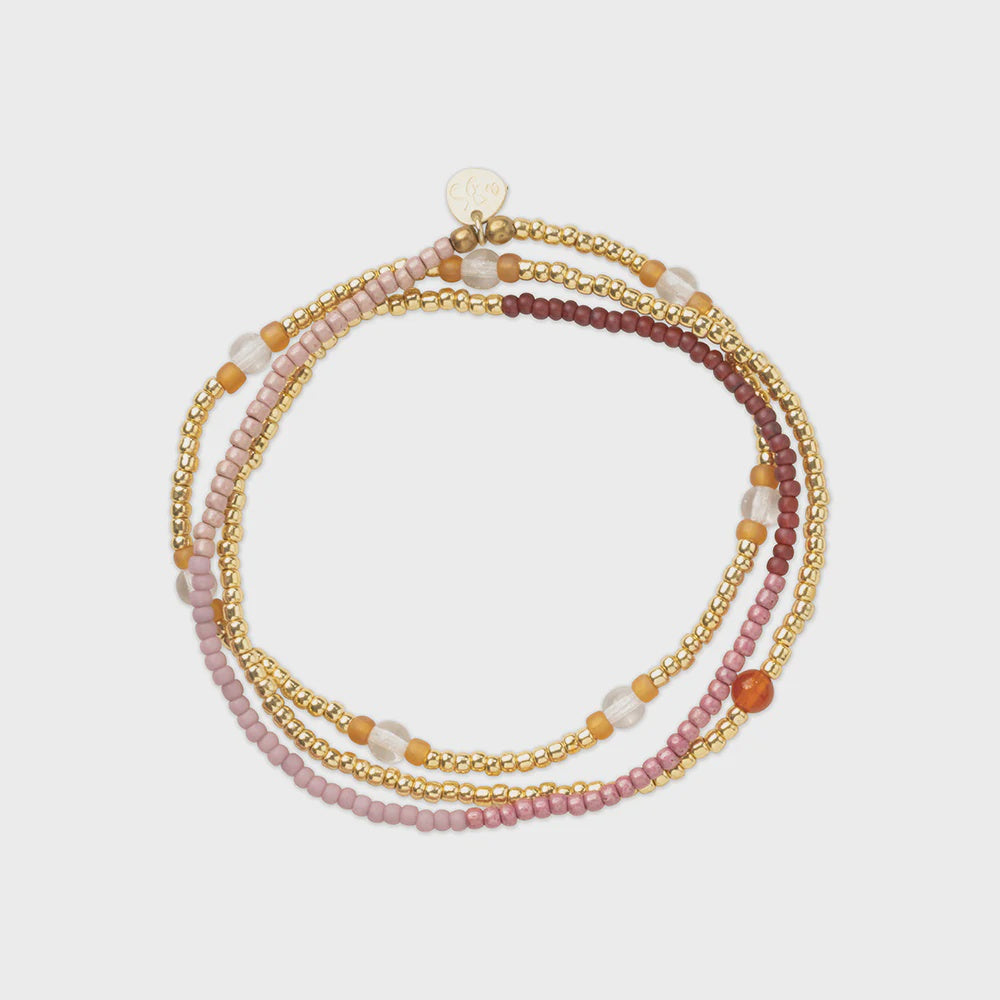 Armband Balanced Carnelian-gold