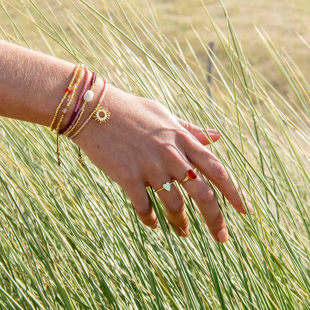 Armband Balanced Carnelian-gold