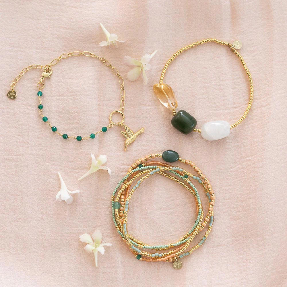 
                      
                        Armband Desirable Moonstone/Aventurine/Citrine-gold
                      
                    