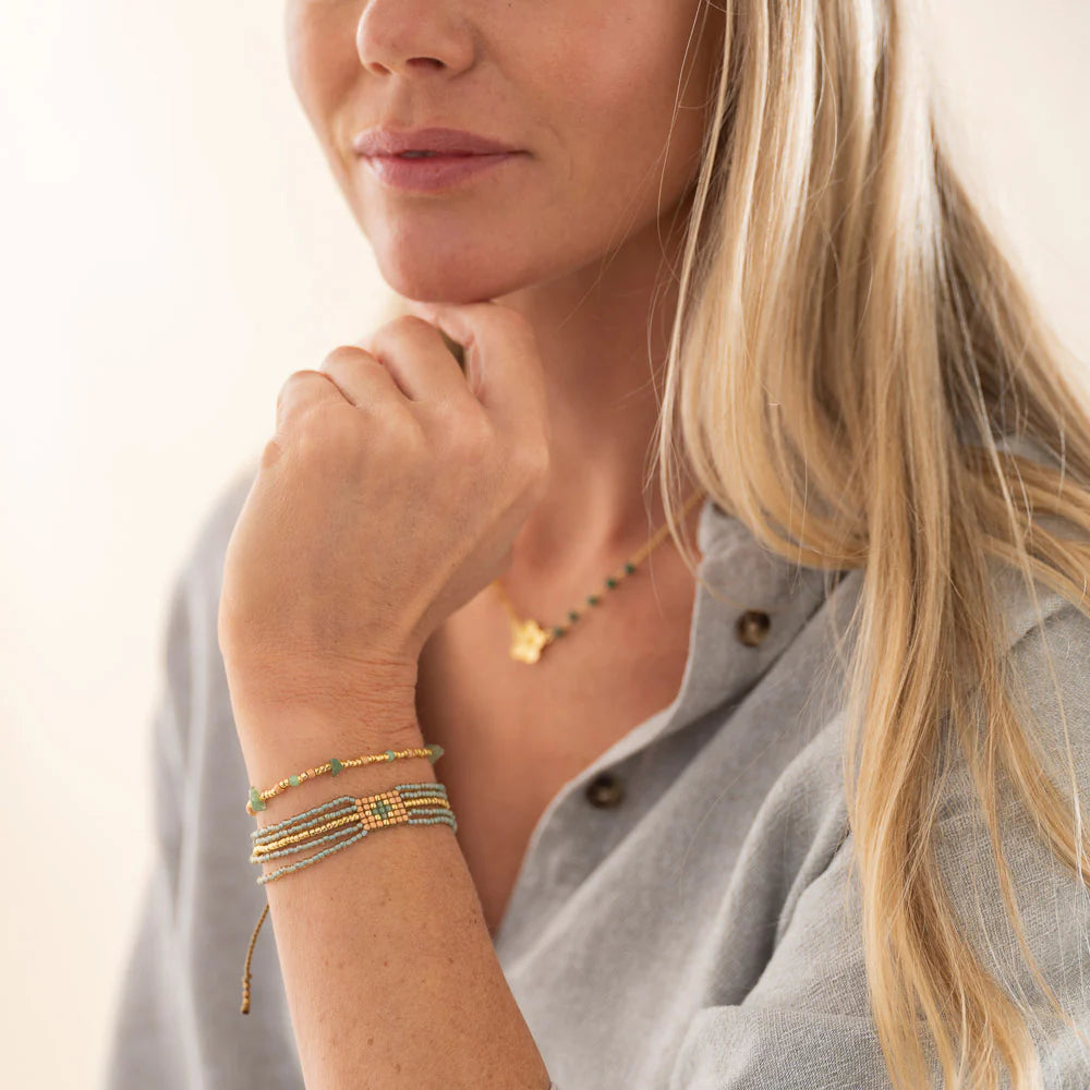 Armband Flashy Aventurine-gold