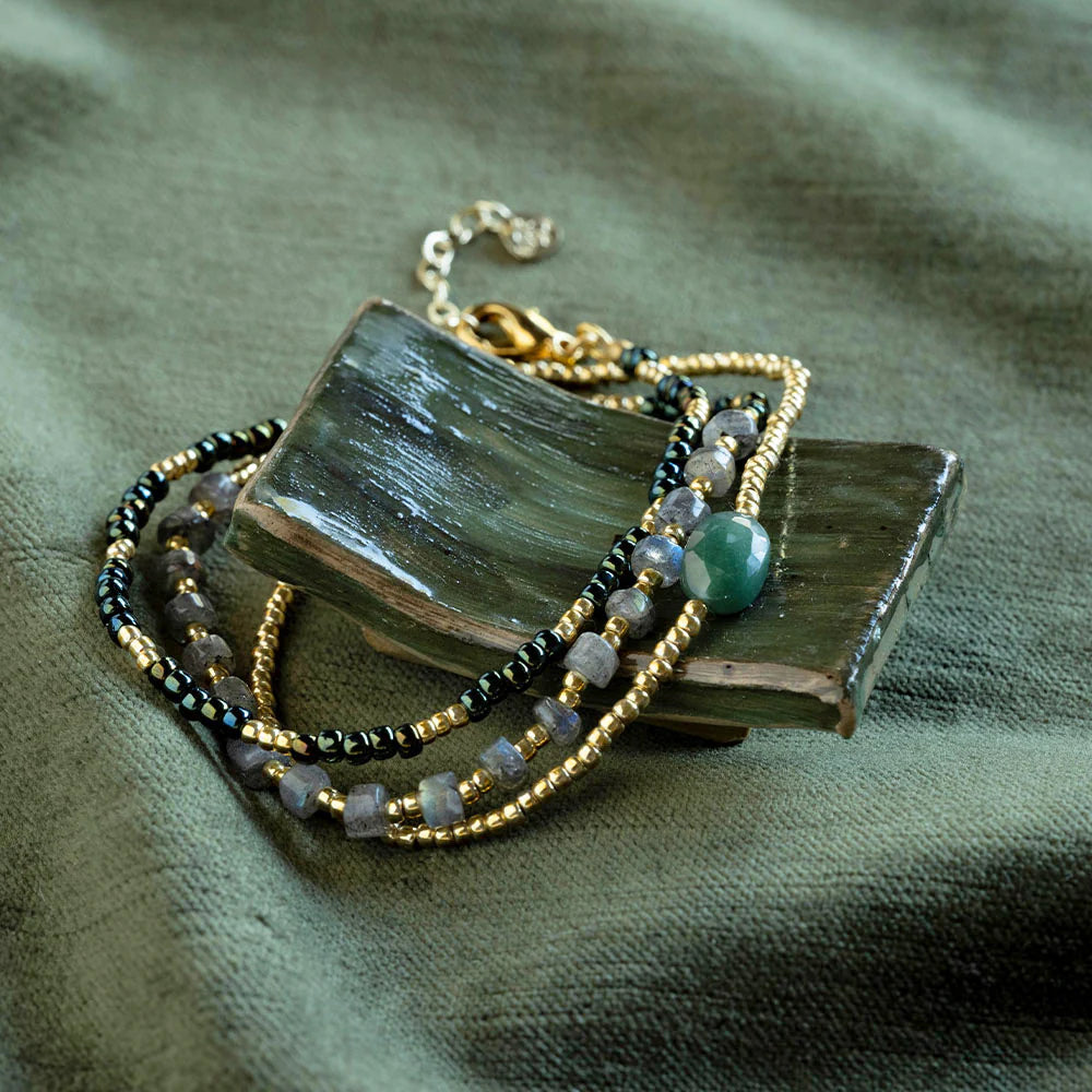 
                      
                        Armband Identity Labradorite/Aventurine-gold
                      
                    