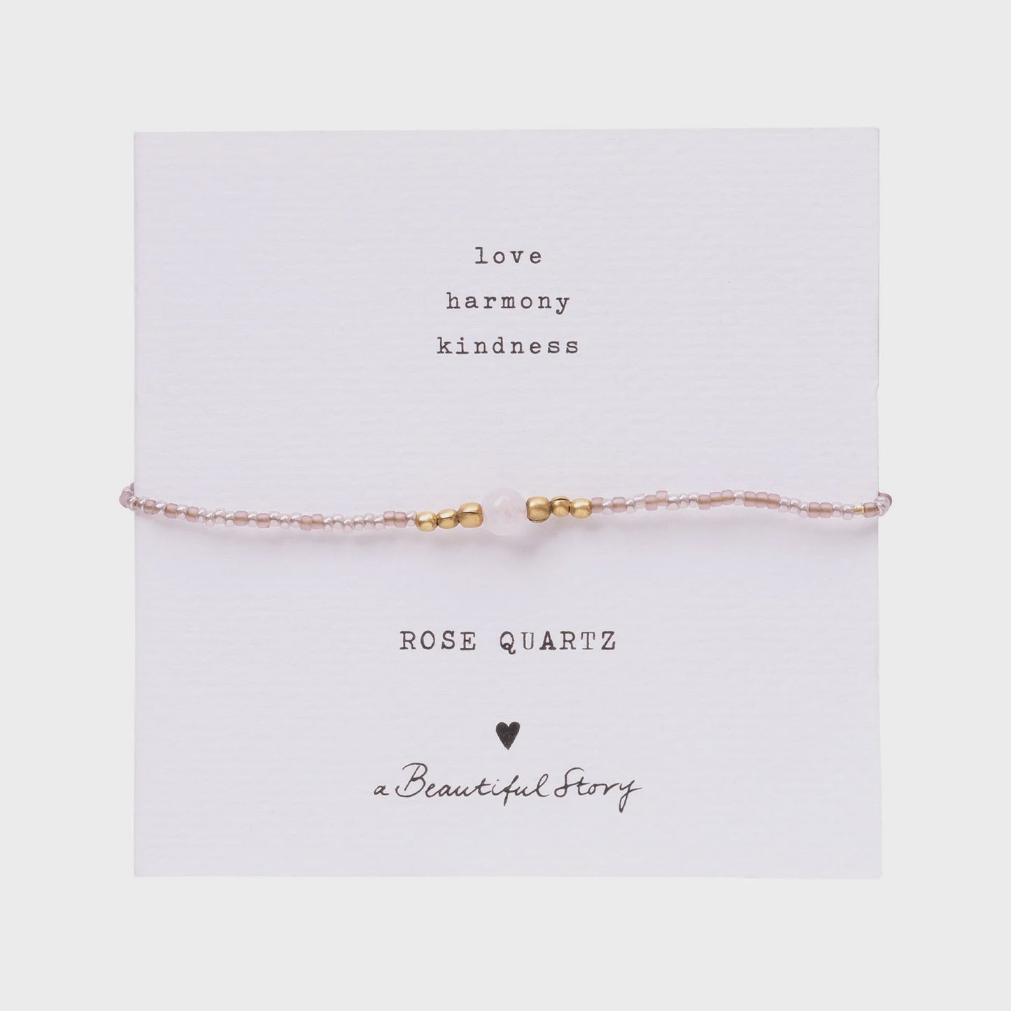 Armband Iris Giftcard Rose Quartz-gold