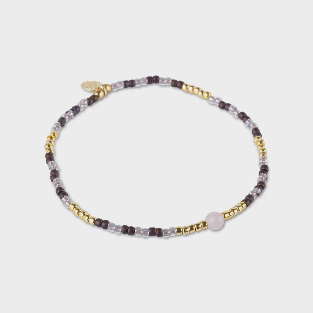 Armband Sensible Rose Quartz-gold