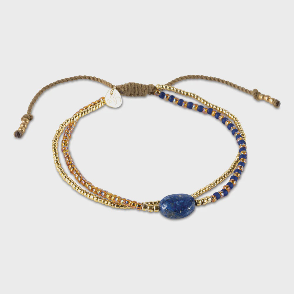 Armband Soothing Lapis Lazuli-gold