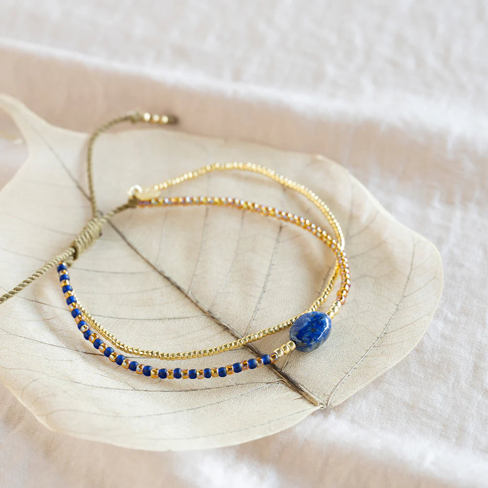 Armband Soothing Lapis Lazuli-gold