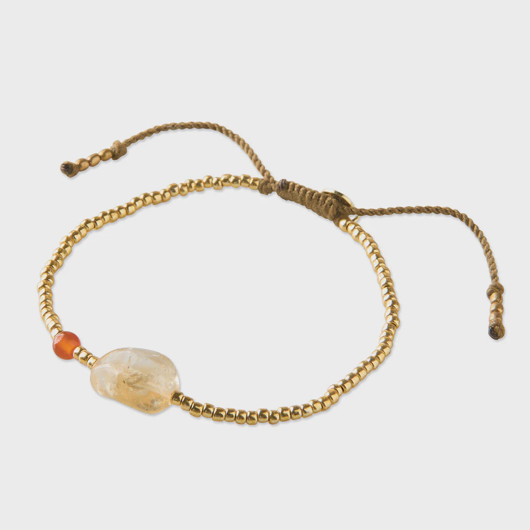 Armband Surprise Citrine/Carnelian-gold