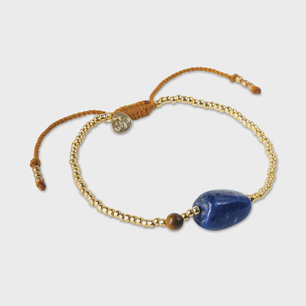 Armband Surprise Lapis Lazuli Tiger Eye-silver
