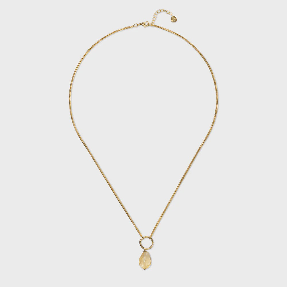 Ketting Awareness Citrine-gold