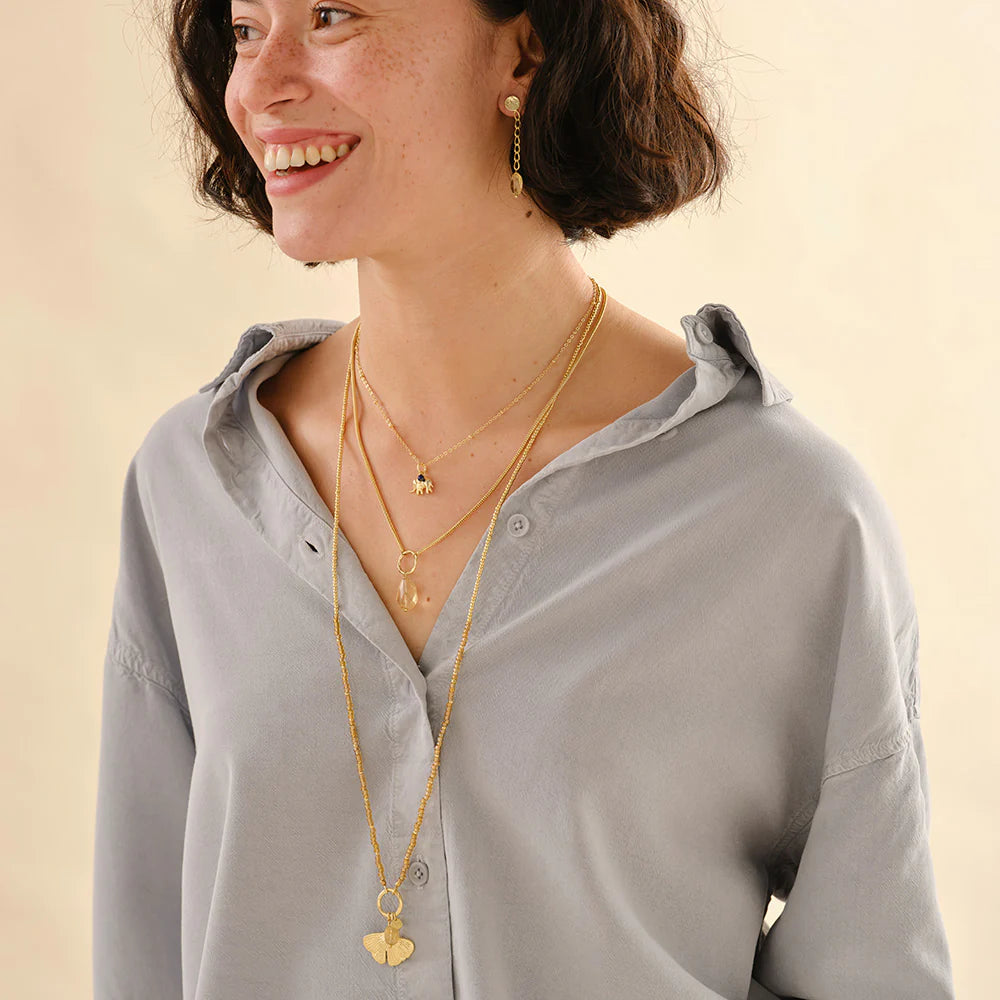 Ketting Awareness Citrine-gold