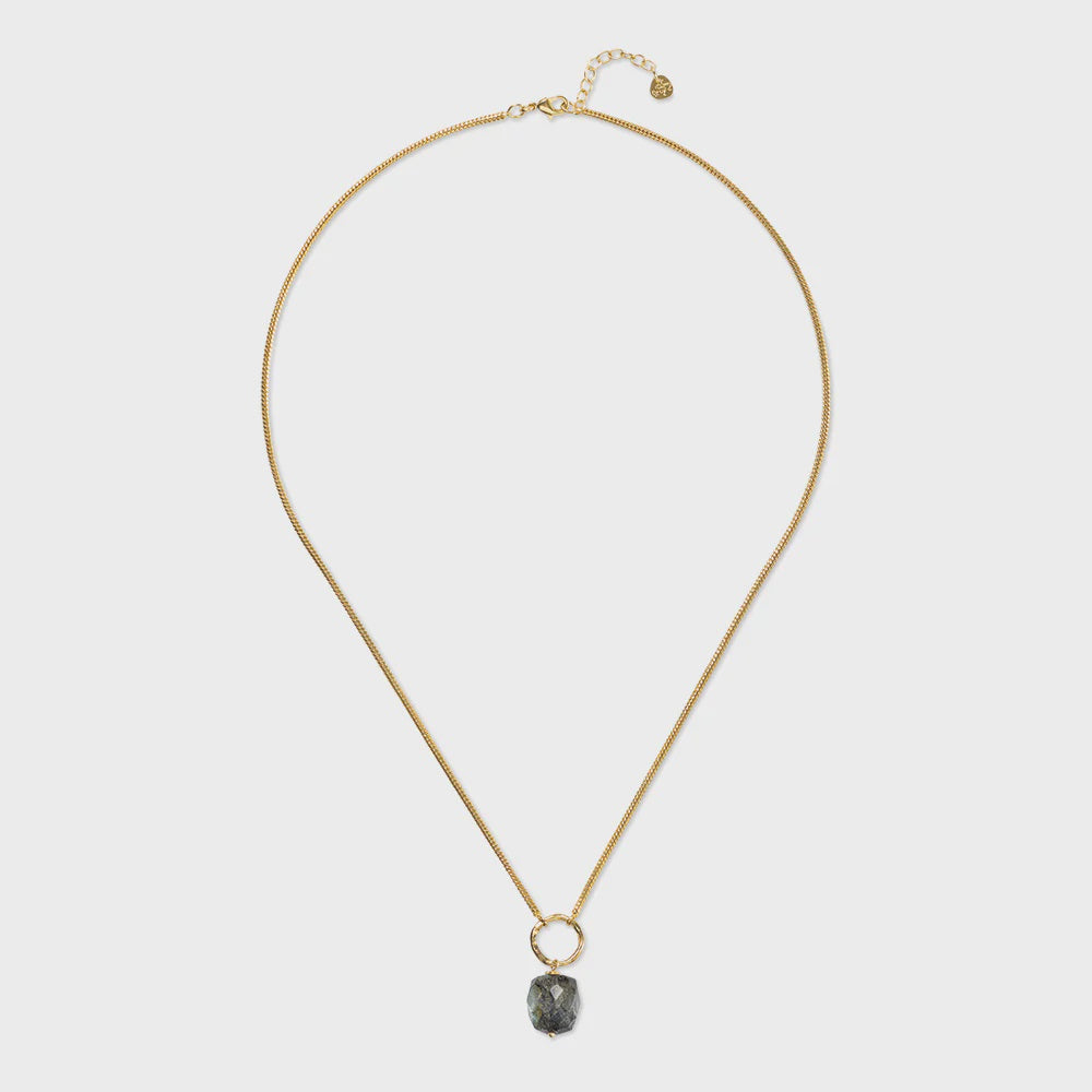 Ketting Awareness Labradorite-gold