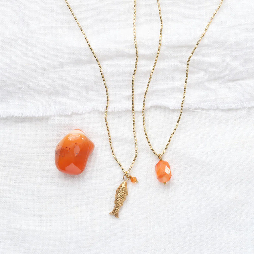 
                      
                        Ketting Calm Carnelian-gold
                      
                    