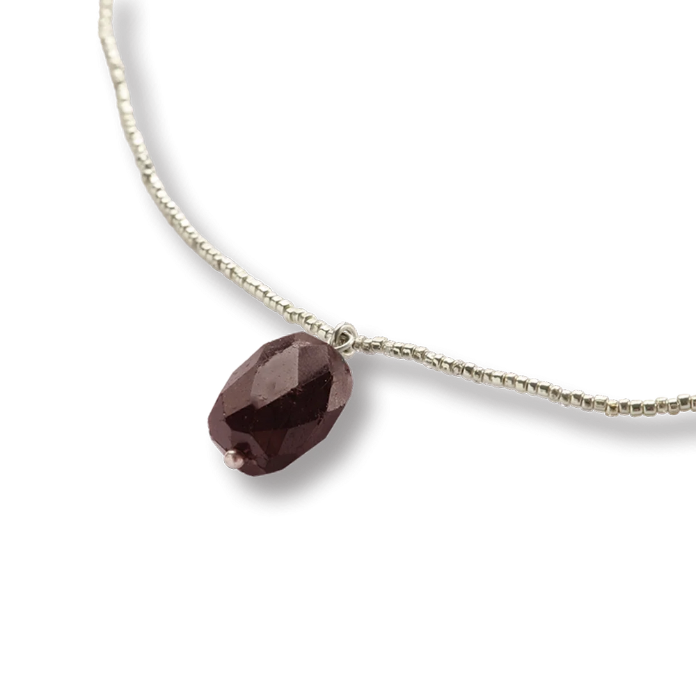 
                      
                        Ketting Calm Garnet-silver
                      
                    