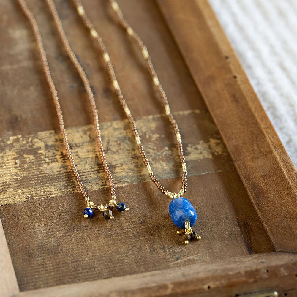 
                      
                        Ketting Empathy Tiger Eye/Lapis Lazuli-gold
                      
                    