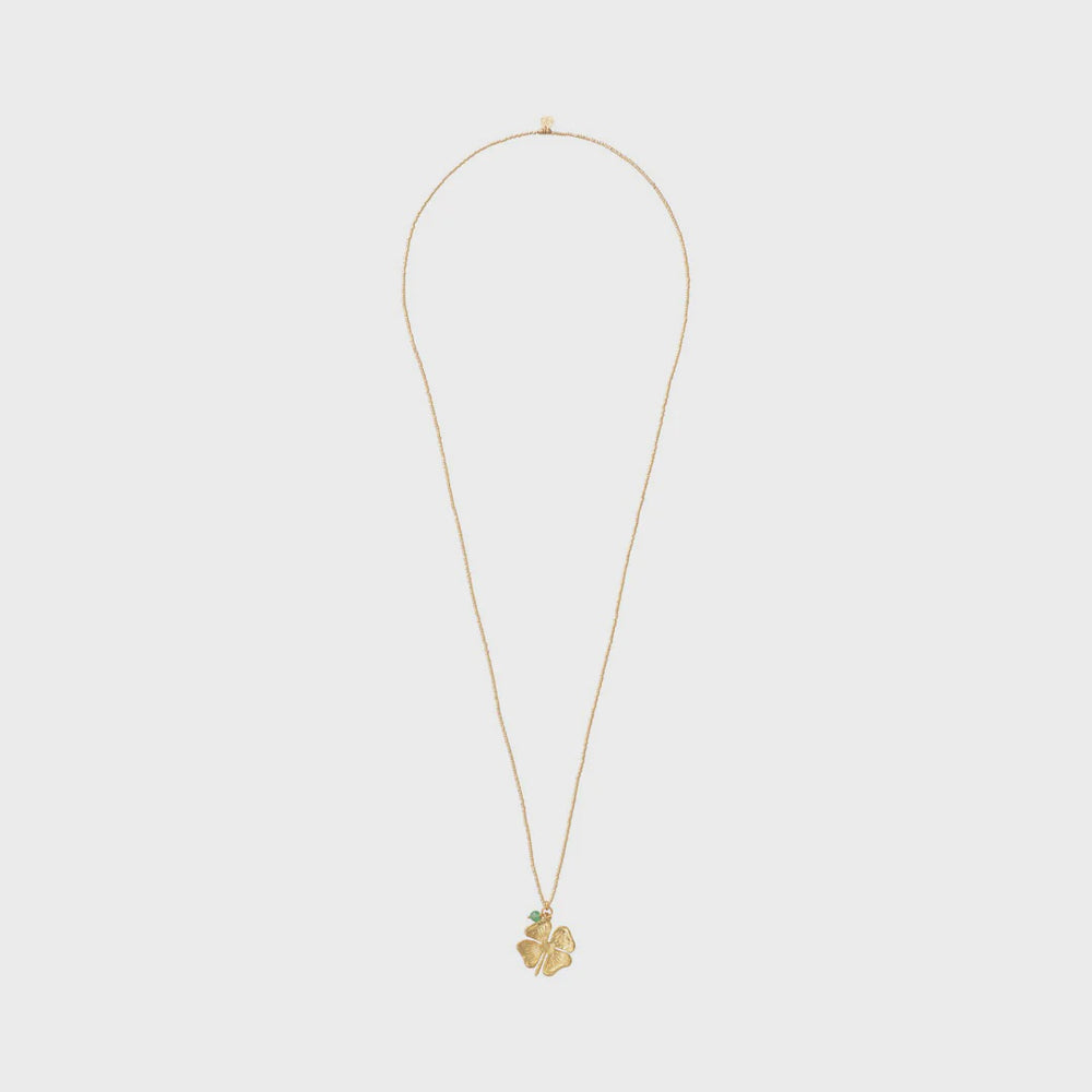 Ketting Paradise Clover Aventurine-gold