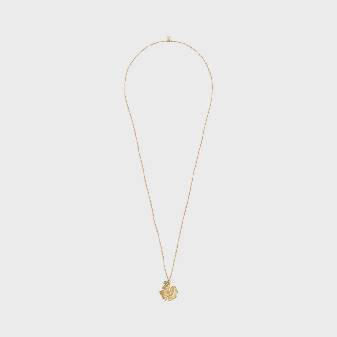 Ketting Paradise Clover Aventurine-gold