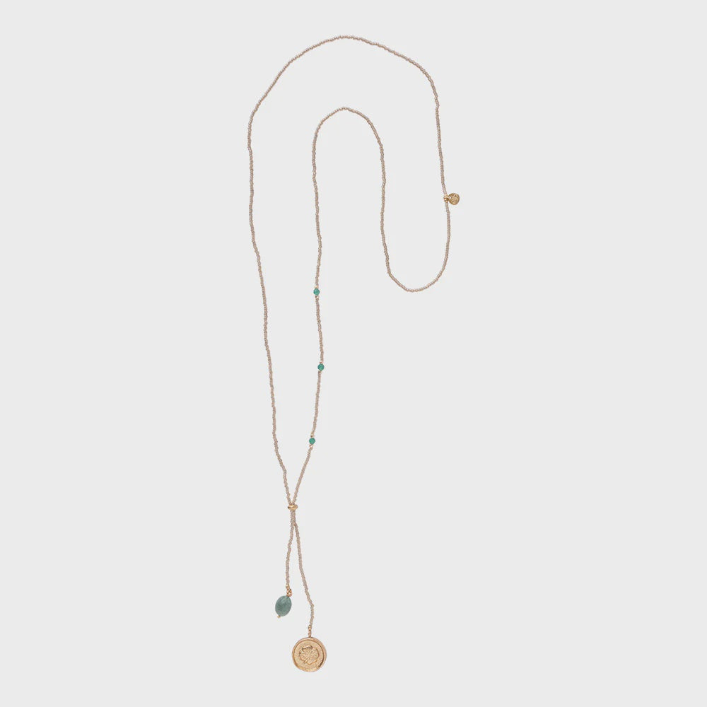 Ketting Purpose Clover Aventurine-gold