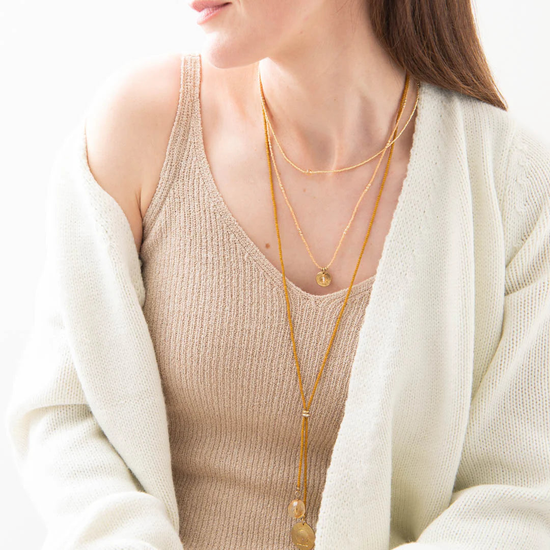 Ketting Timeless Citrine-gold