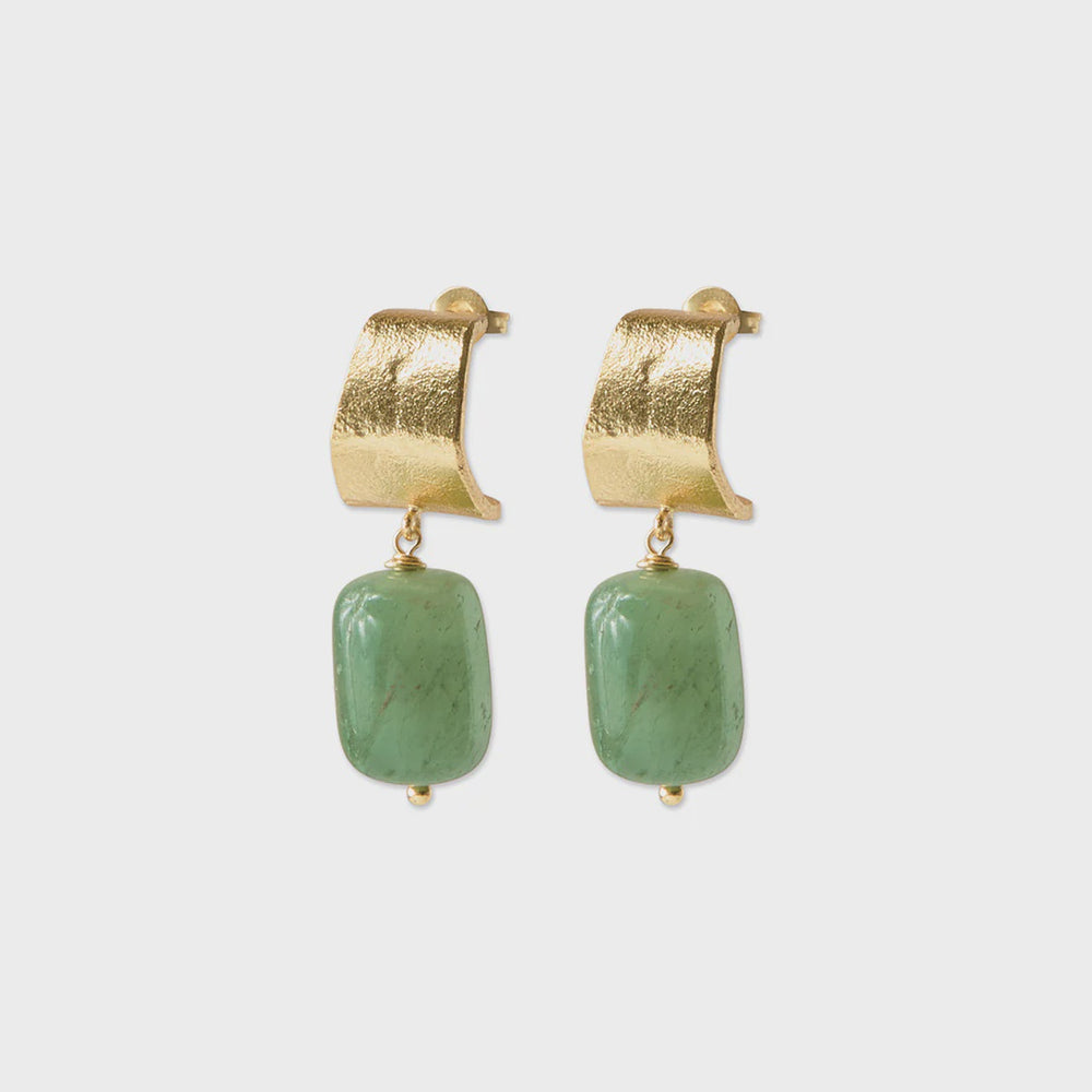 Oorbellen Honest Aventurine-gold