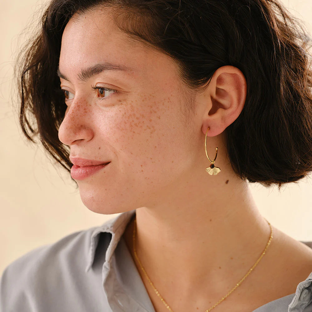 Oorbellen Solidarity Tiger Eye-gold