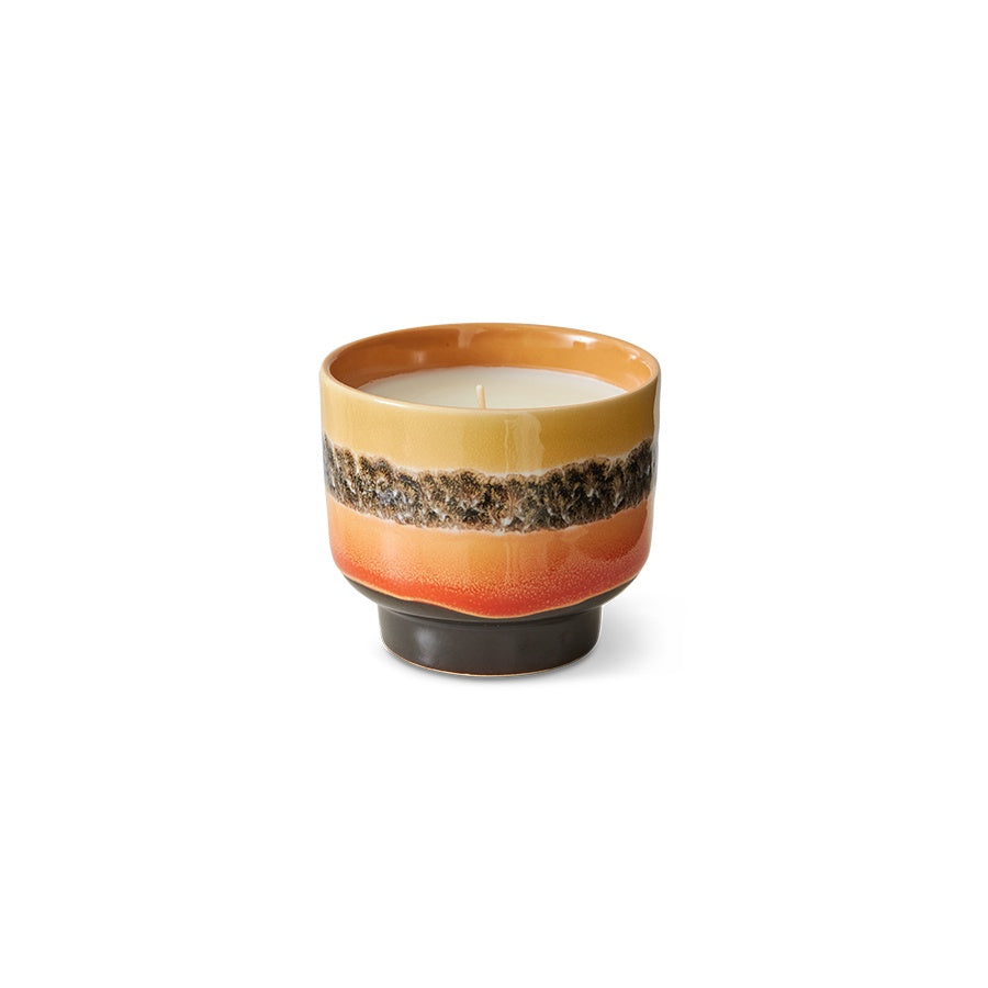 70s ceramics Geurkaars Small 'Tulum'-orange