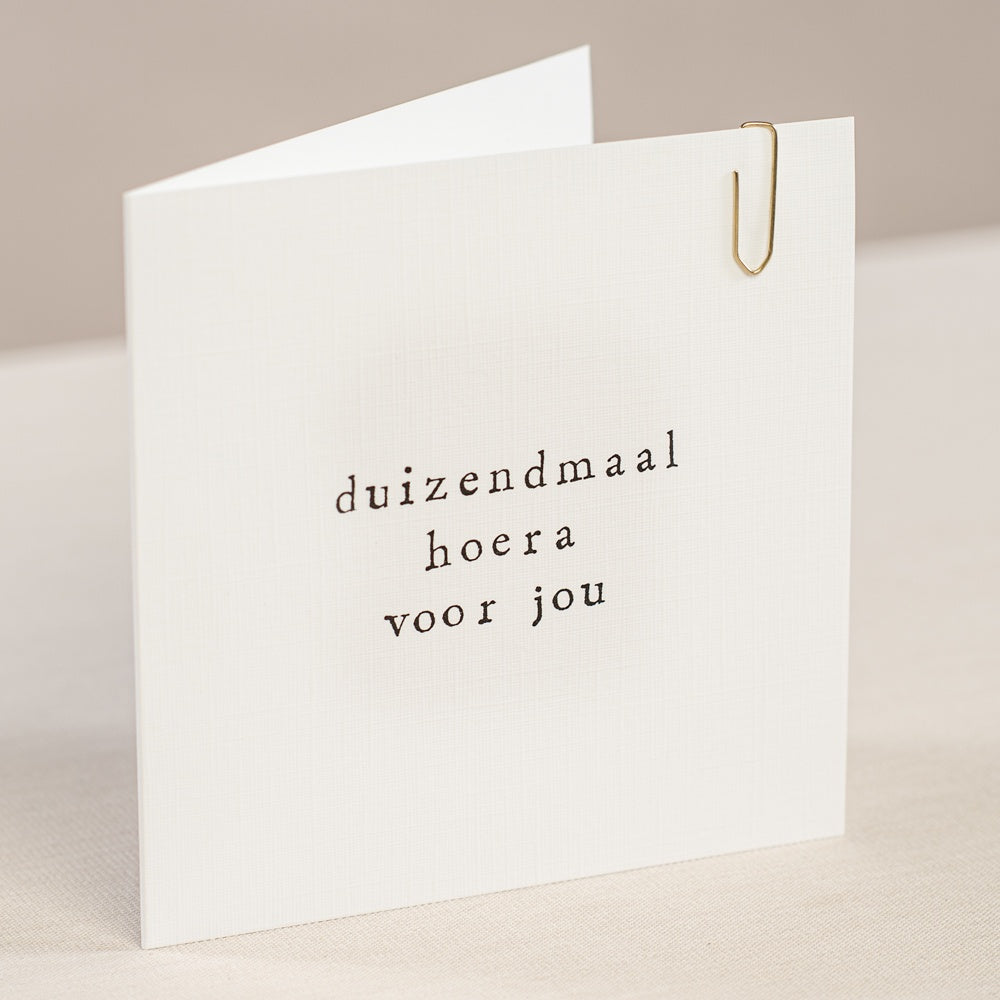 Wenskaart-Duizendmaal hoera voor jou