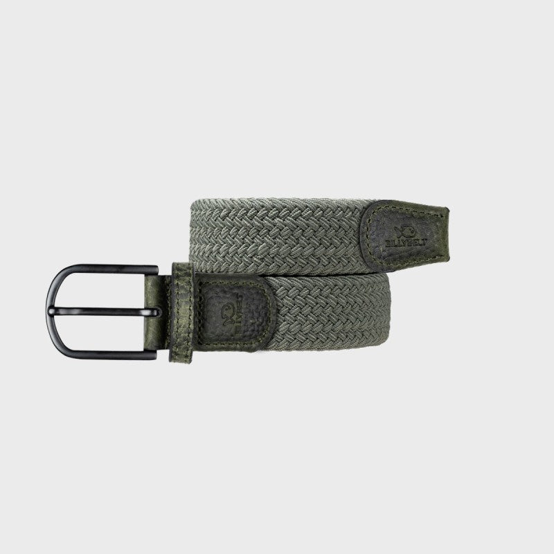 Billybelt Riem Elastic Woven-dark forest