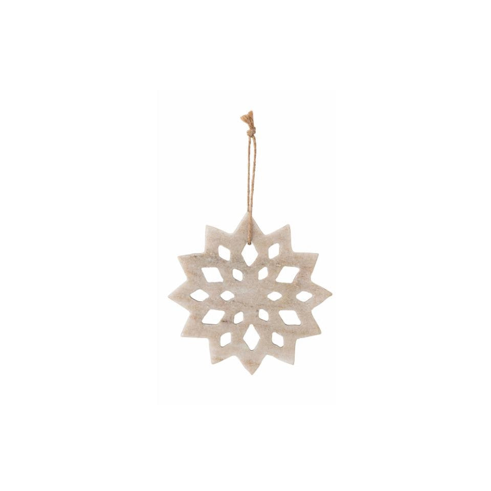 Xmas Ornament Otilde Marble-snowflake