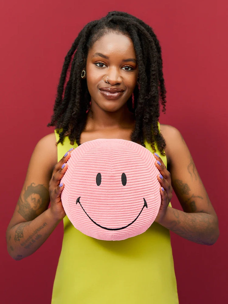 Smiley ECO Corduroy 23cm-bubblegum pink