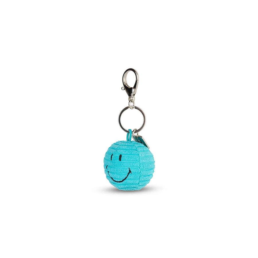 Sleutelhanger Smiley ECO Corduroy 4,5cm-teal