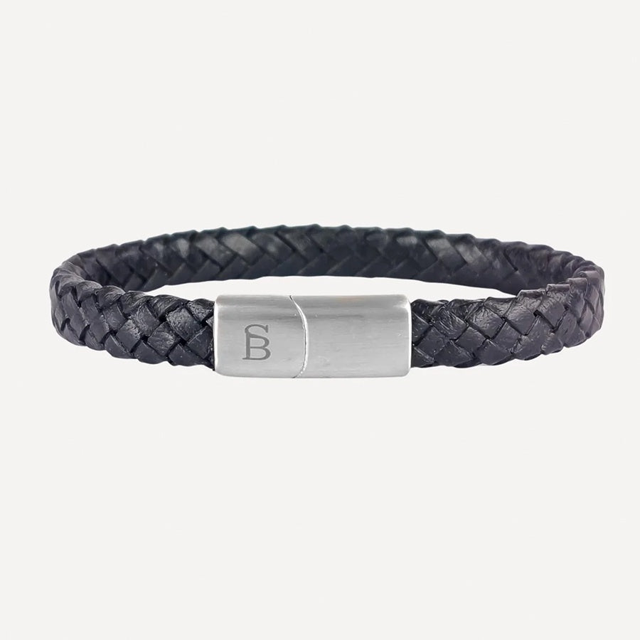 Men Bracelet Riley Leather-black