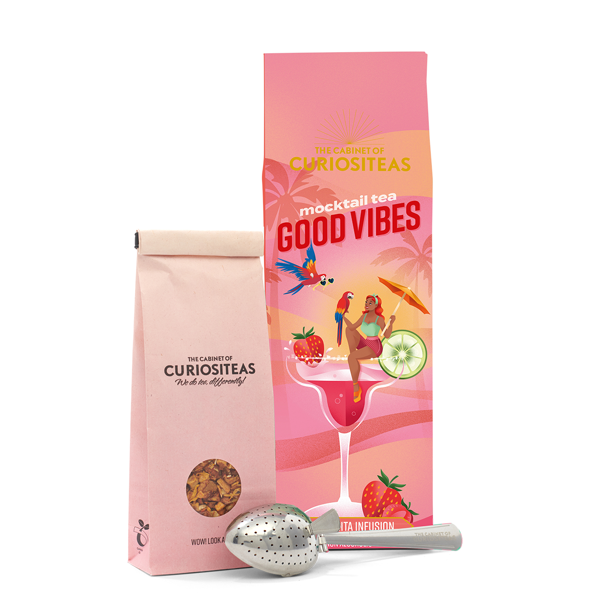 Curiositeas Giftbox Mocktail Ice Tea-Strawberry Margerita