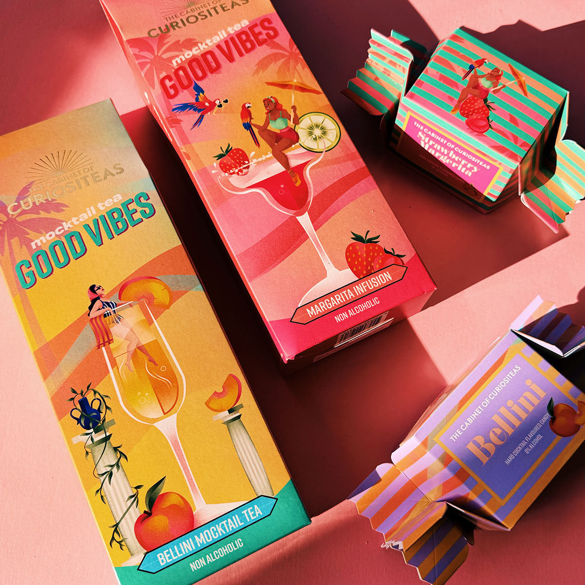 Curiositeas Giftbox Mocktail Ice Tea-Strawberry Margerita
