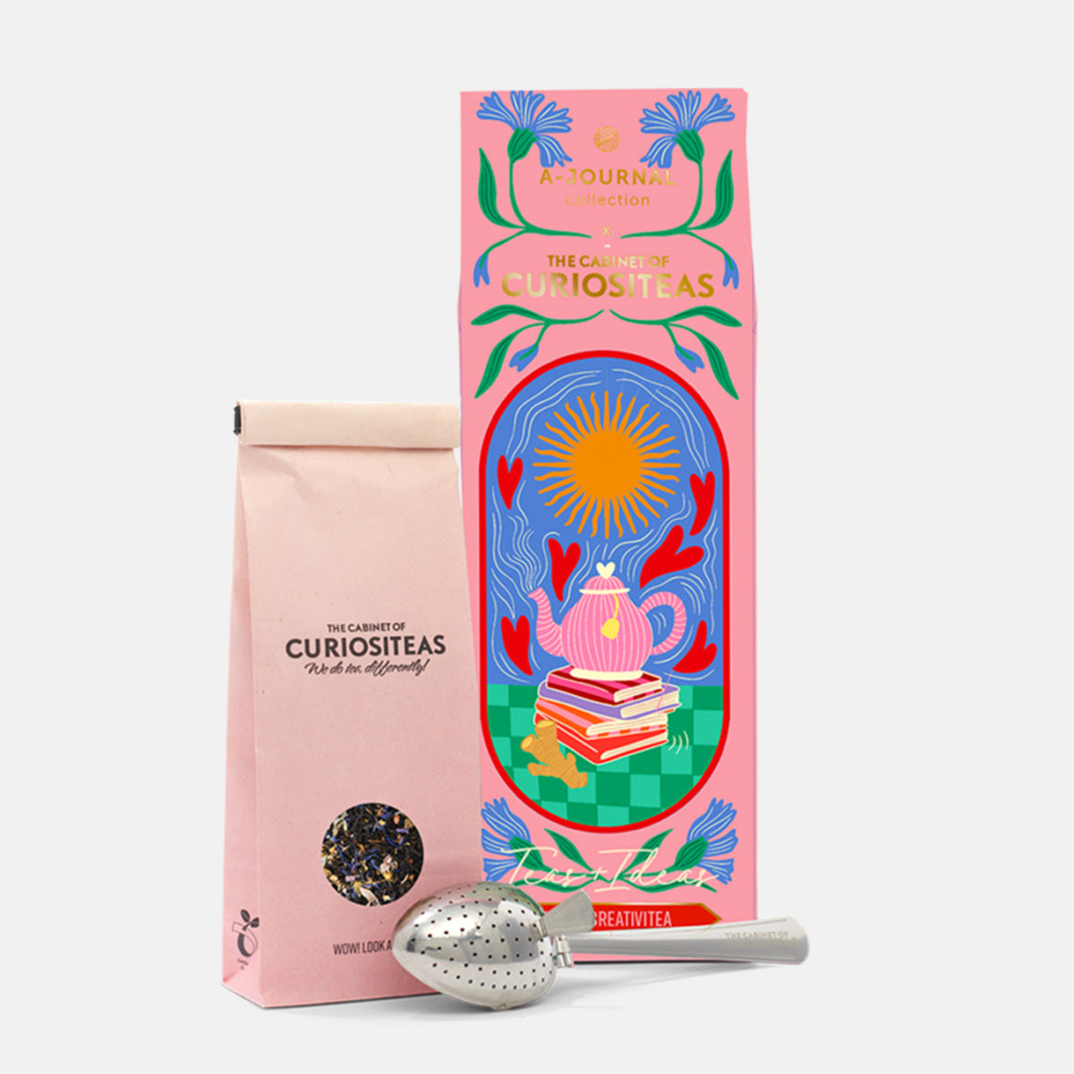 Curiositeas Giftbox Tea 'Fresh Creativitea'-gember/verbena/citroengras