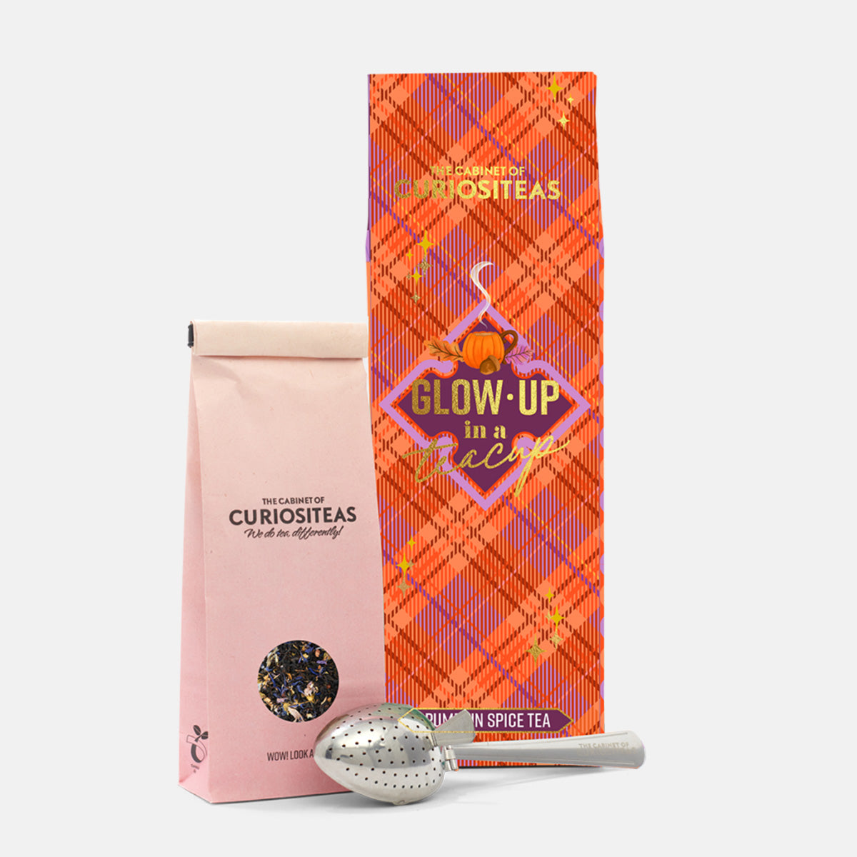Curiositeas Giftbox Tea Pumpkin Spice-tartan