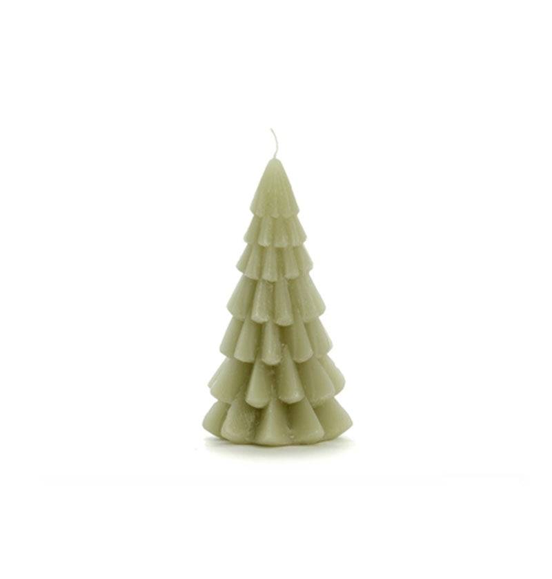 Xmas Tree Candle 6x12cm-eucalyptus