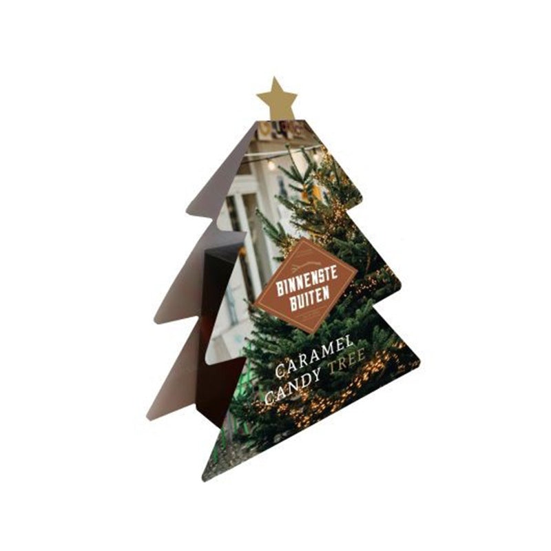 Binnenstebuiten Caramel Candy-kerstboom
